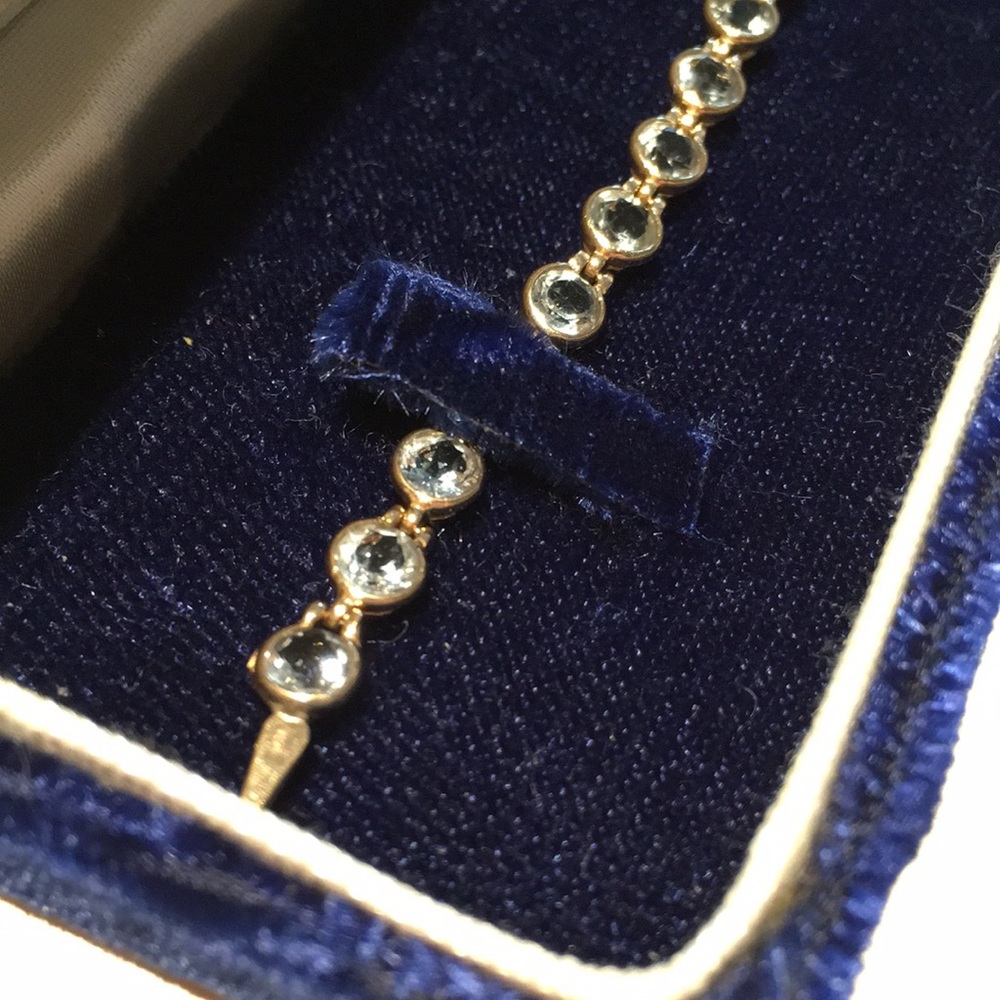 Aquamarine 14kt Yellow Gold Tennis Bracelet